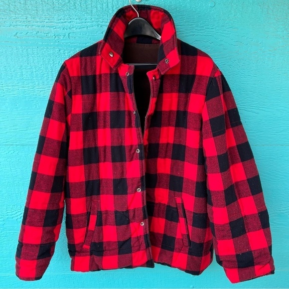 VINTAGE SEARS ROEBUCK REVERSIBLE BARN CHORE UTILITY JACKET COAT SIZE LARGE - Picture 8 of 9